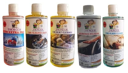 CAR Cleaning KIT Combo 500ML (Pack of 5)