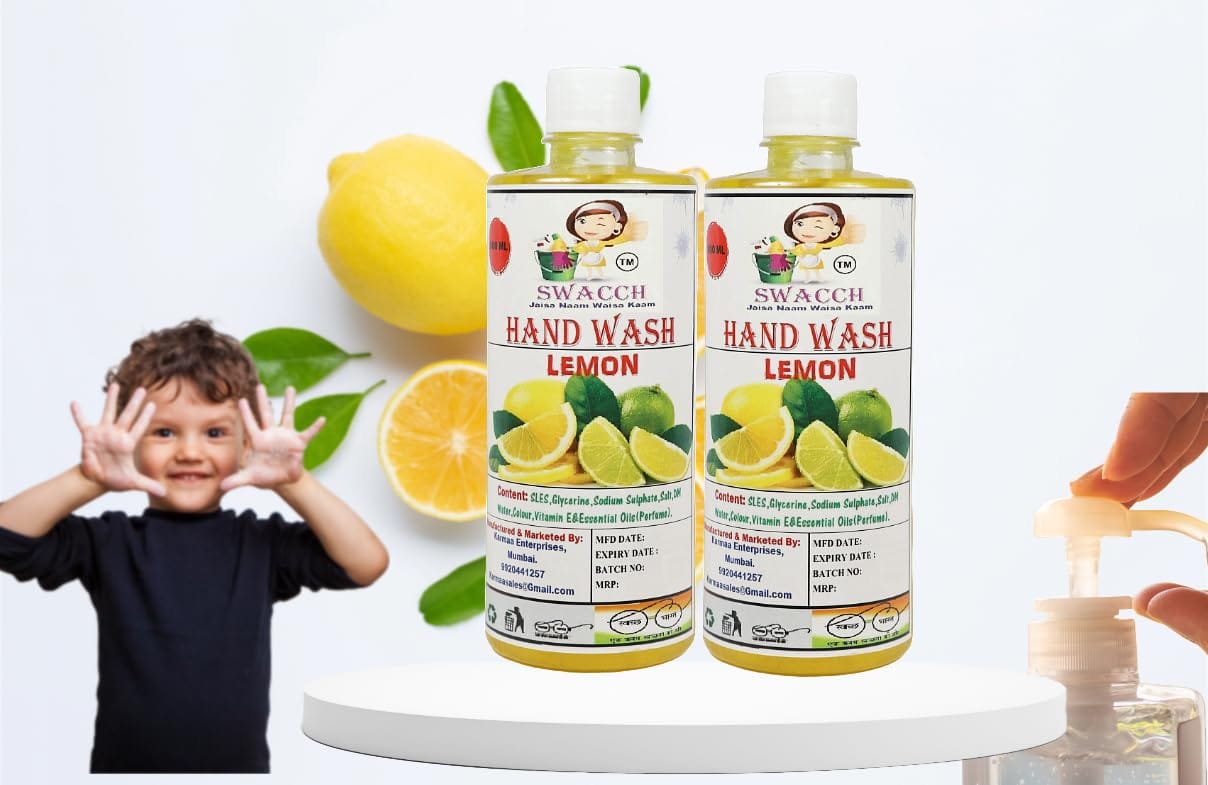 Swacch Hand Wash (500ml) (Pack of 2) Lemon