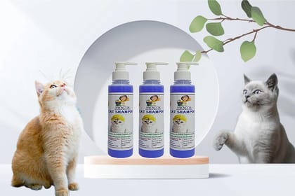 SWACCH Premium Shampoo for CAT Shampoo (200ML) (Pack of 3) Lavender