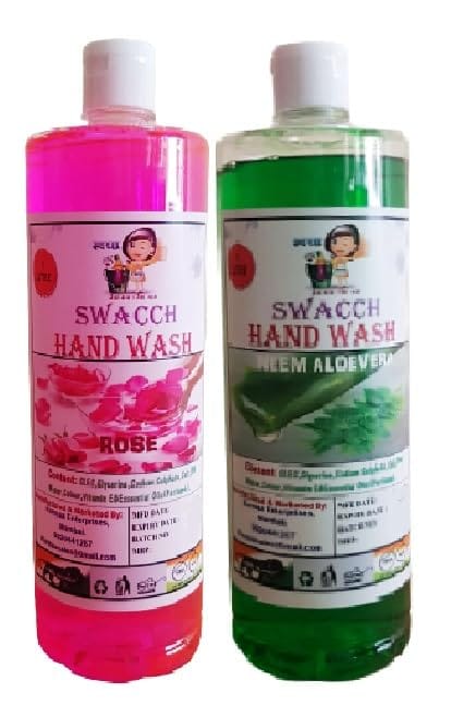 Home Care Combo Hand Wash Rose & Neem Alovera 1 Litre (Pack of 2)