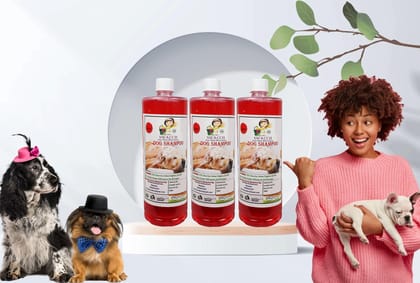 SWACCH Dog Shampoo (1 Litre) (Combo Pack of 3) Strawberry