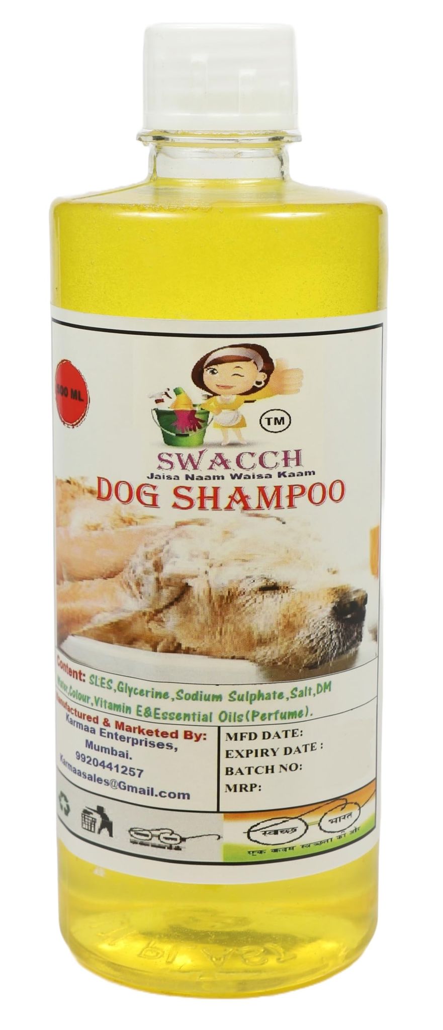 SWACCH Dog Shampoo (500ML) Lemon