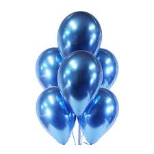 Chrome Royal Blue Balloons