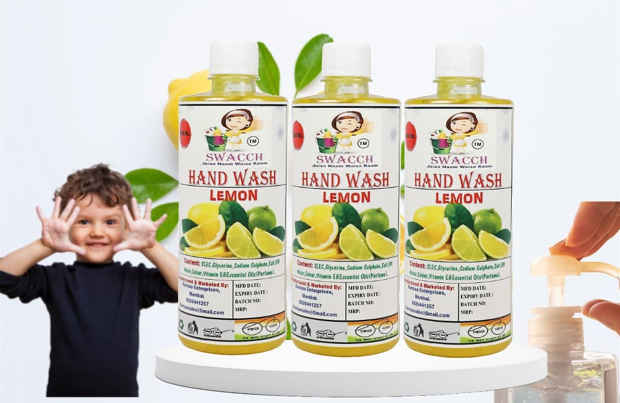 Swacch Hand Wash (500ml) (Pack of 3) Lemon