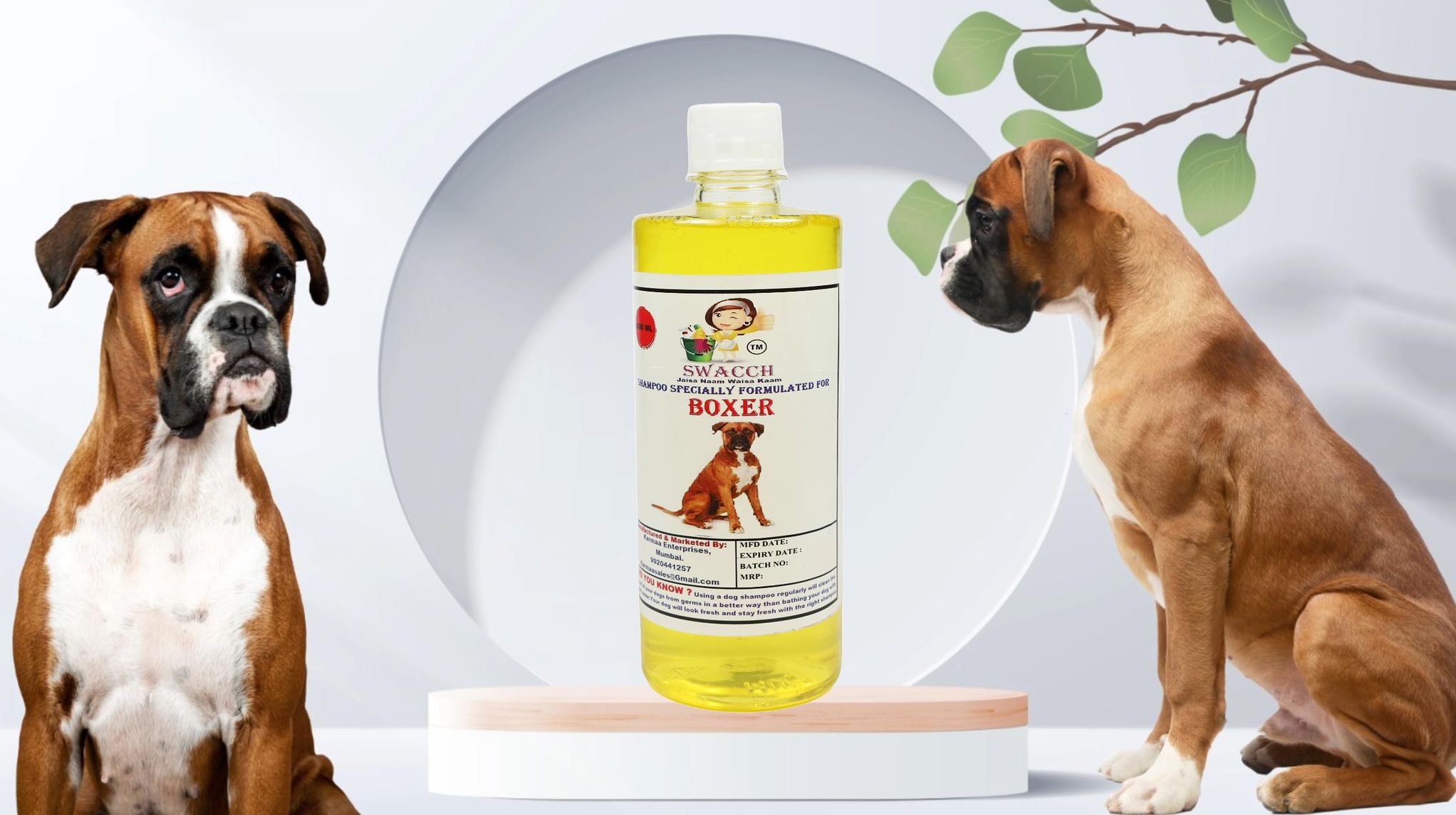 Swacch Shampoo Specially Formulated for Boxer (500ml) Lemon