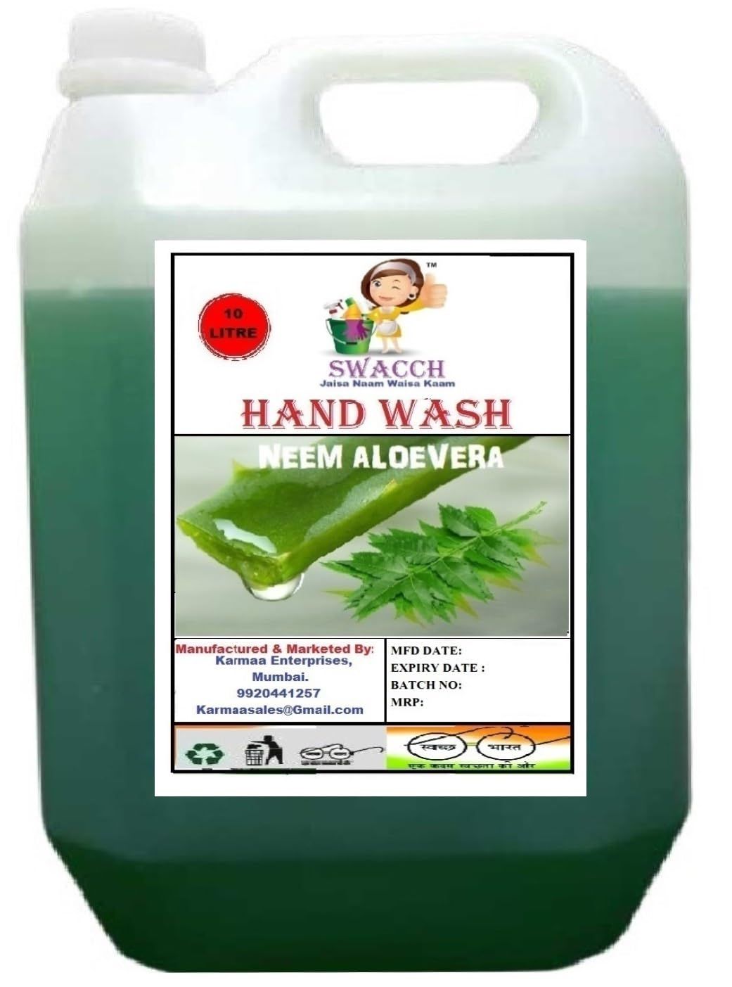 Swacch Hand Wash (10 Litre) Neem Alovera