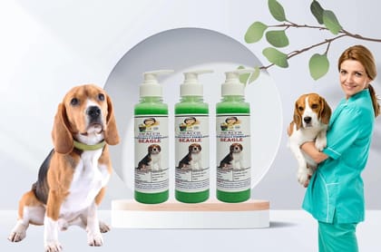 SWACCH Premium Shampoo for Beagle (200ML) (Pack of 3) NEEM ALOVERA