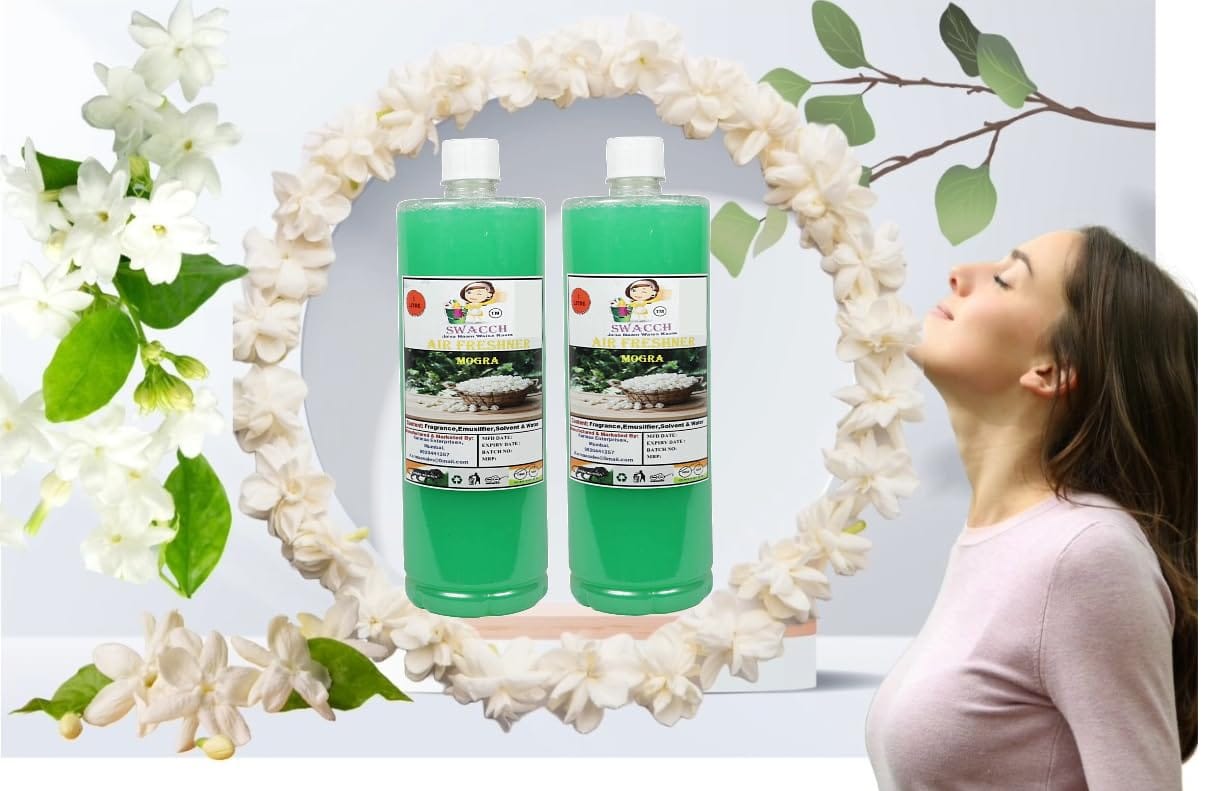 BUY 1 GET 1 FREE AIR FRESHNER (1 Litre) (Pack of 2) Mogra