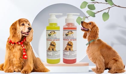 SWACCH Premium Shampoo for Cocker Spaniel (200ML) (Combo Pack of 2) Lemon & Jasmine