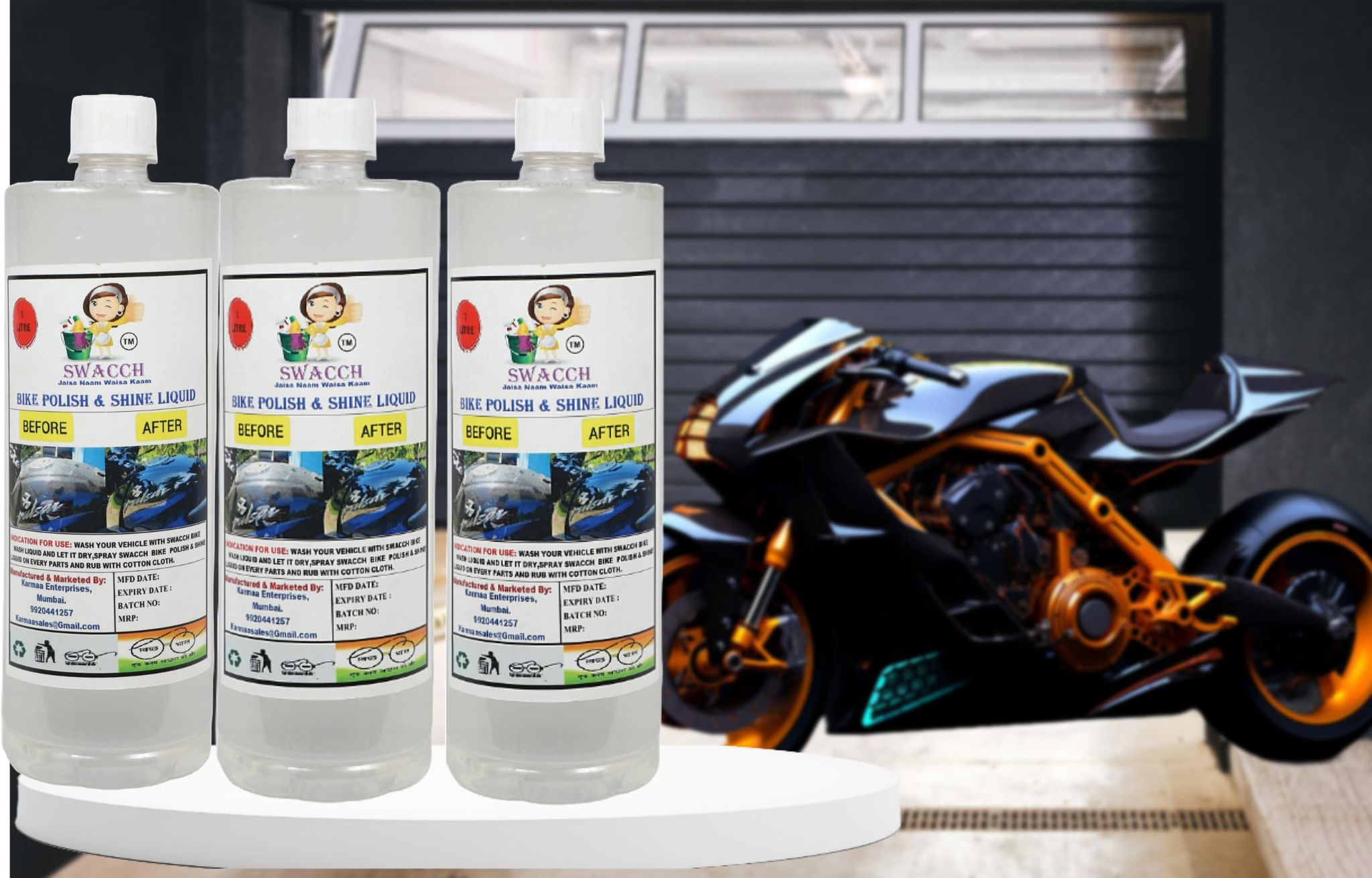 BIKE POLISH LIQUID 3 LITRE