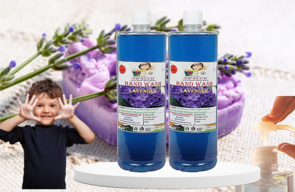 Swacch Hand Wash (1 Litre) (Pack of 2) Lavender