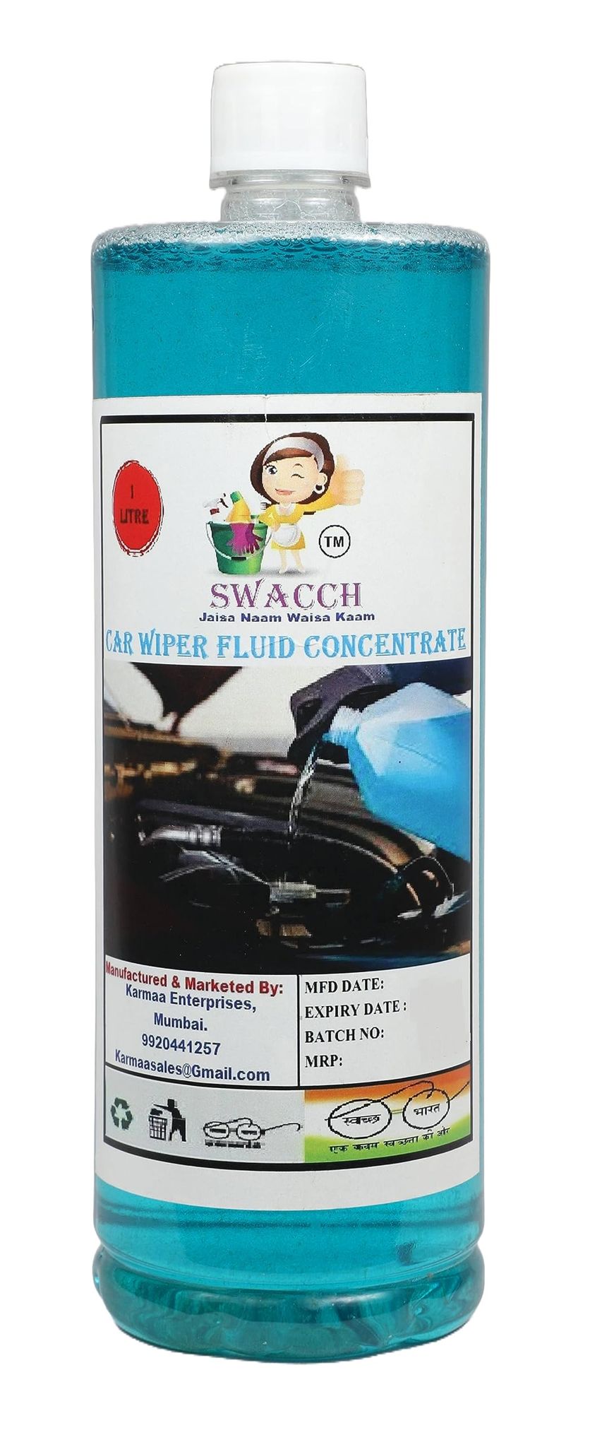 Swacch Car Wiper Fluid Concentrate 1 litre