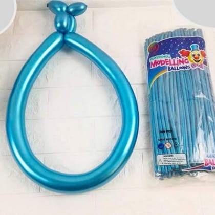 Chrome Blue BT Balloons - 100PC