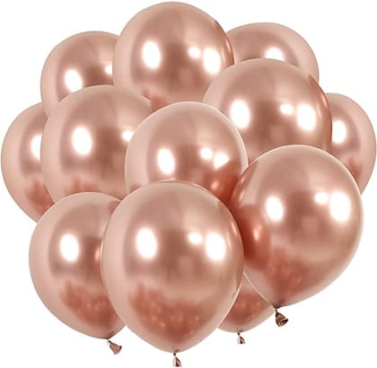 Chrome Rose Gold BT Balloons - 100PC