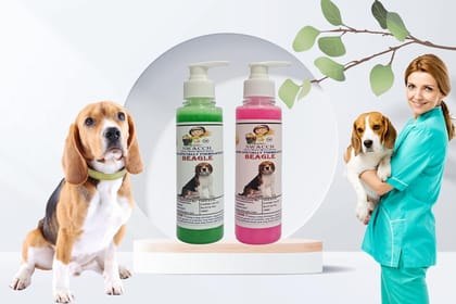 SWACCH Premium Shampoo for Beagle (200ML) (Pack of 2) NEEM ALOVERA & Rose