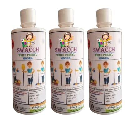 Swacch White Phenyl MOGRA 500ML (PACK OF 3)