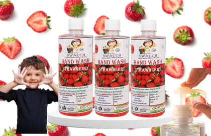 Swacch Hand Wash (500ml) (Pack of 3) Strawberry