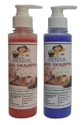 SWACCH Premium Shampoo for Dog (200ML) (Combo Pack of 2) Strawberry & Lavender