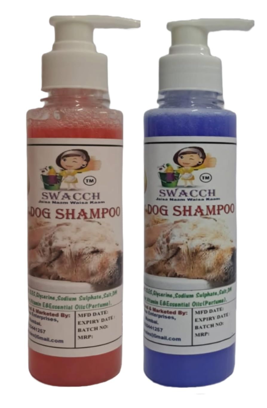 SWACCH Premium Shampoo for Dog (200ML) (Combo Pack of 2) Strawberry & Lavender