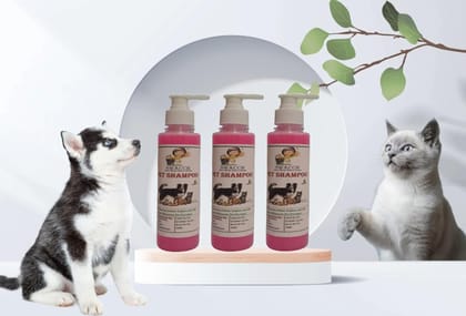 SWACCH Premium Shampoo for PET Shampoo (200ML) (Pack of 3) Rose