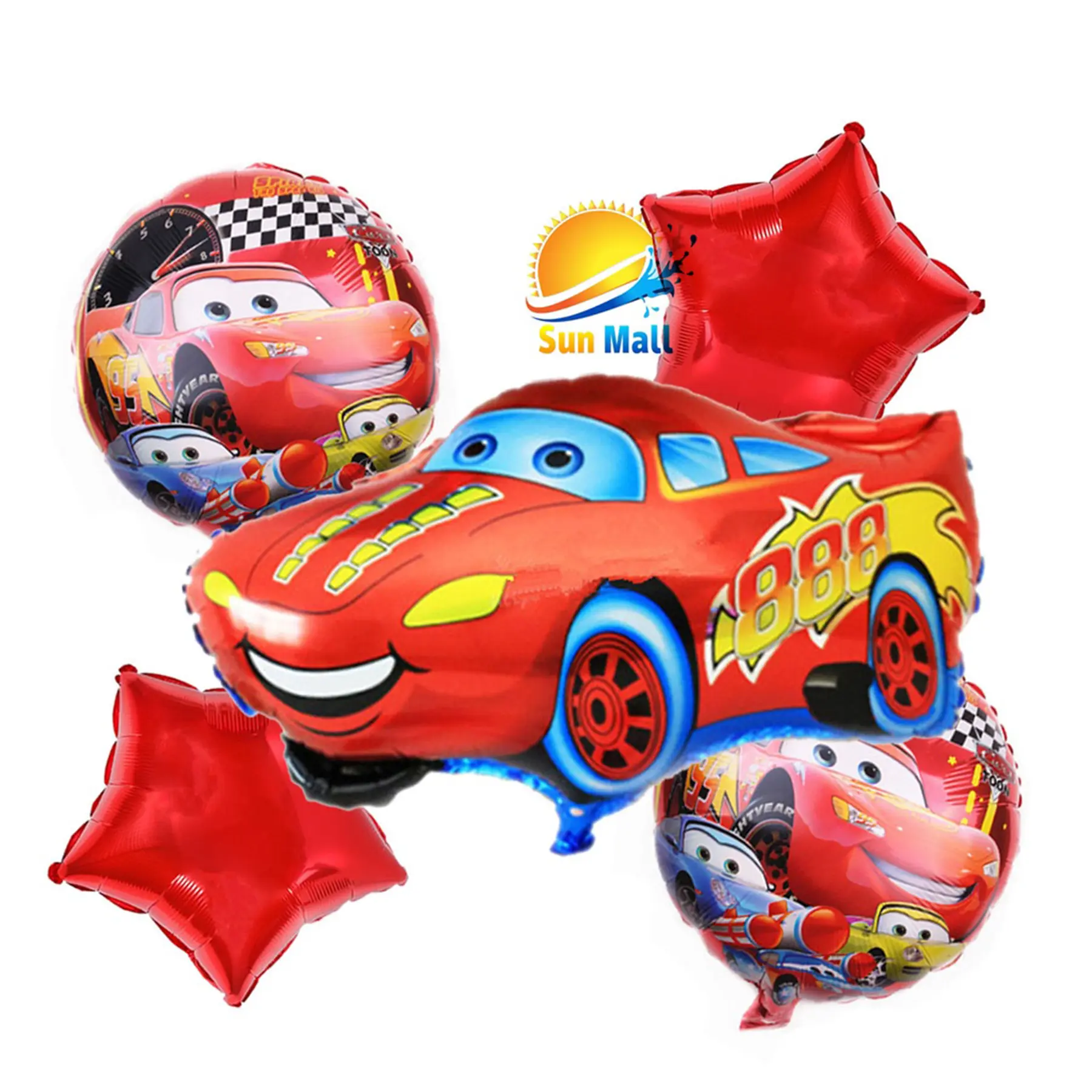 Car Theme Balloons Set of 5