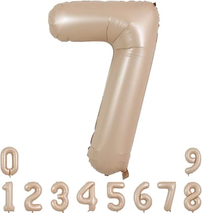 40" Apricot Super Shape No.7 Balloon-1PC