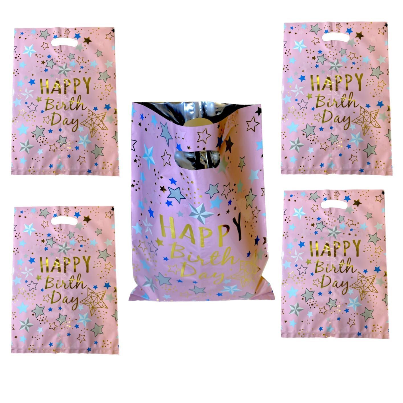 Happy Birthday Stary Affairs Aluminium Film Pink L