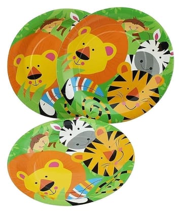 Jungle Animal Paper Plates - 10PC