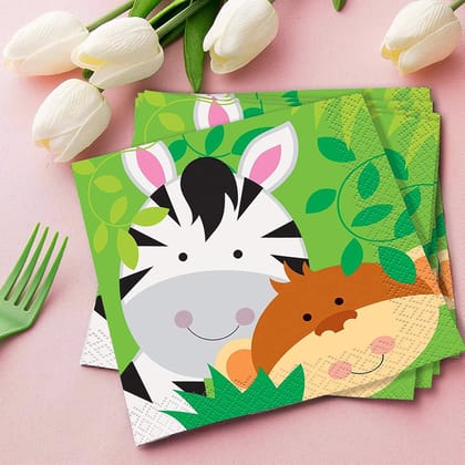 Jungle Animal Paper Napkins - 16PC