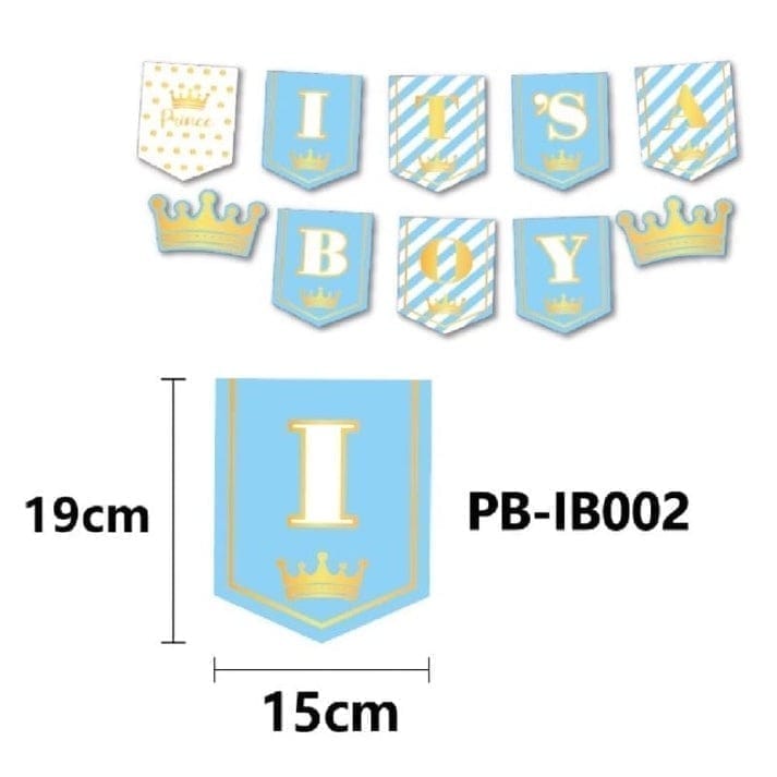 It's a Boy Crown Banner