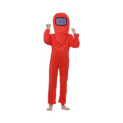 Jumpsuit Space Kill Among Us Red Costume Size M