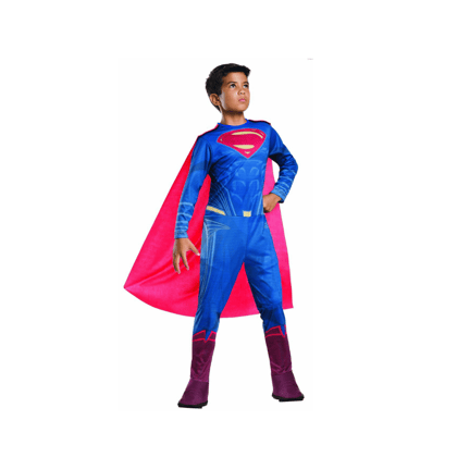 Muscular Superman Costume With Cape Size XL