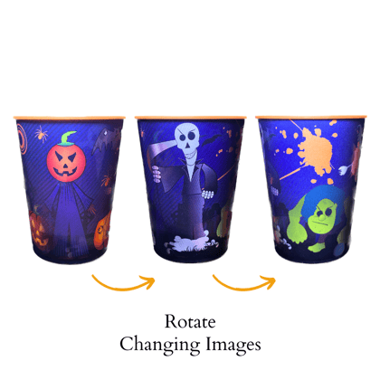 Halloween Color Changing Drinking Glass Tumblers P