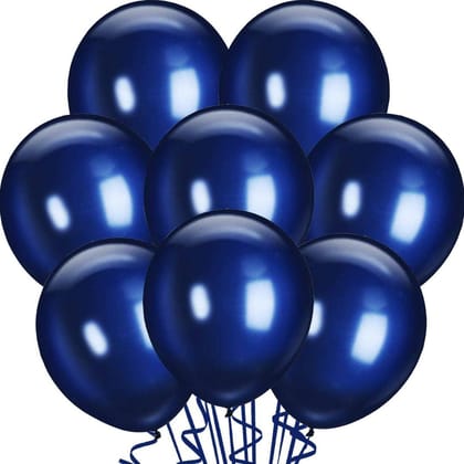 8" Dark Blue Latex Balloon - 50ct