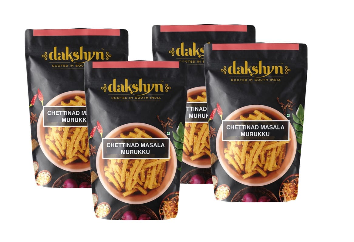 Dakshyn Chettinad Masala Murukku (150g x 4 pack)