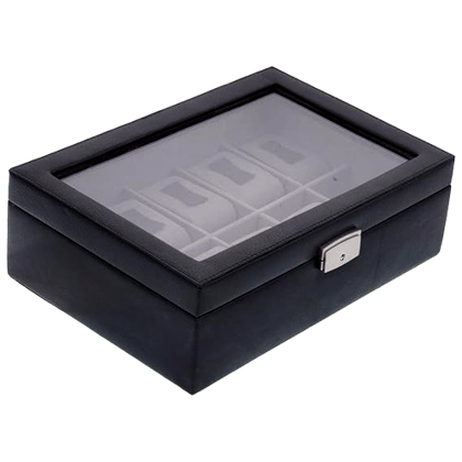 TOP VIEW LEATHER WATCH BOX-1328