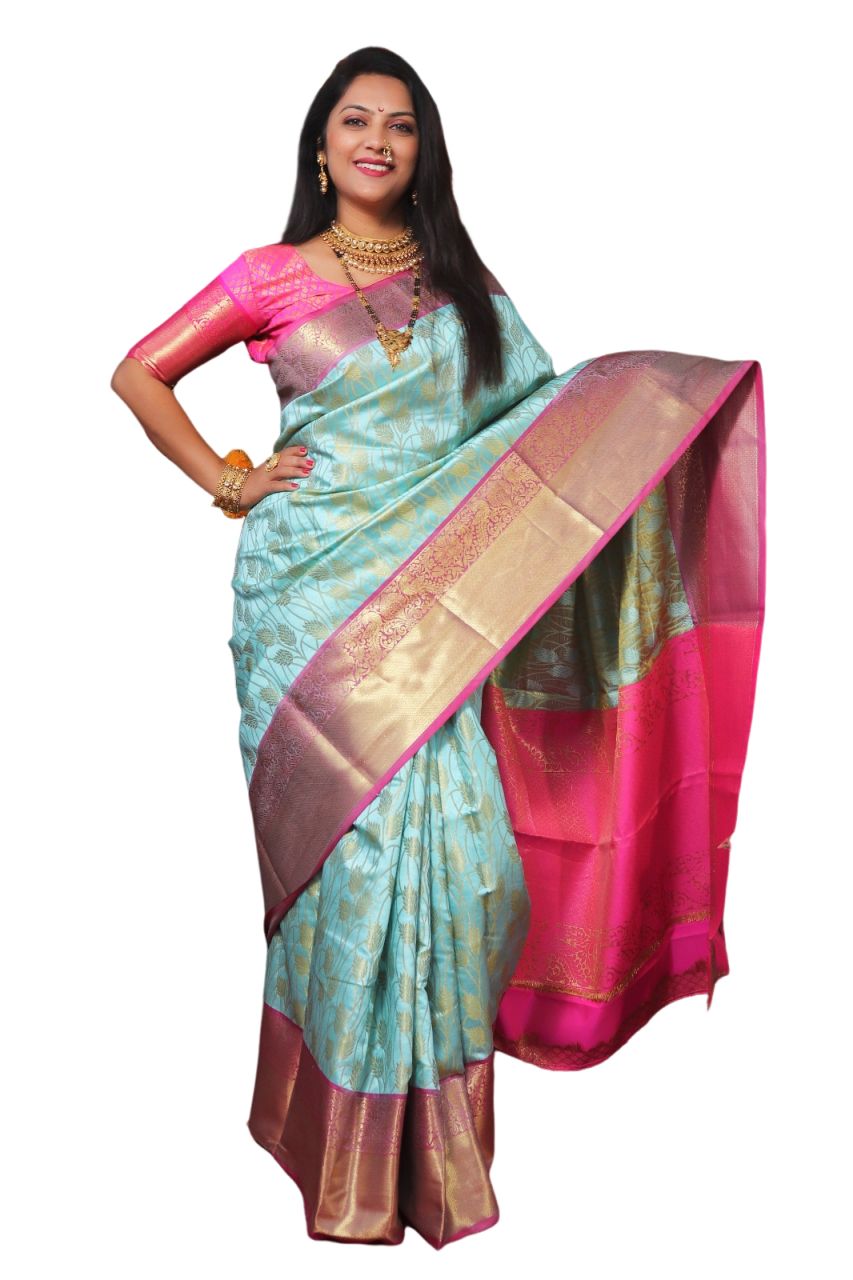 Banarsi silk zari woven saree for women