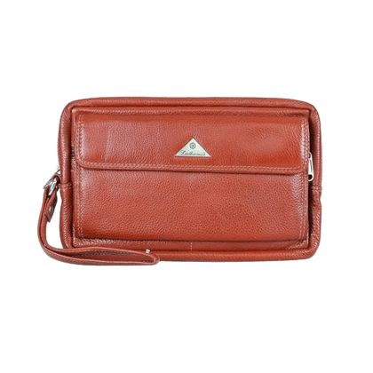 LEATHERMAN GENUINE LEATHER SINGLE ZIP TAN POUCH-1210 Tan