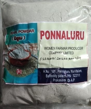 Bajra (Pearl Millet) Flour | 1Kg | (Kambu, Sajje, Sajja, Bajri, Kambam) |