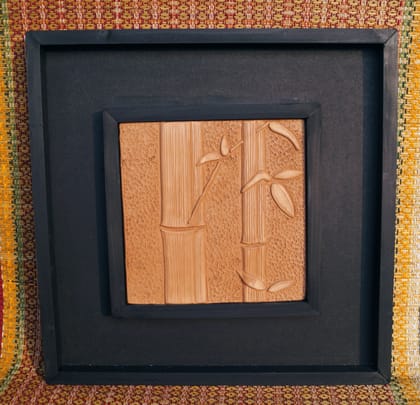 Bamboo Inspired Terracotta Wall Frame