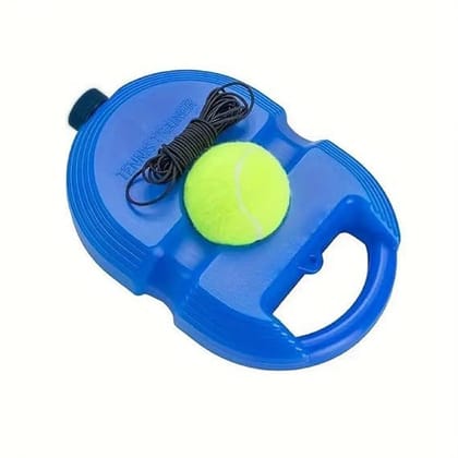 Planet of Toys Tennis & Cricket Practice Ball with String Trainer Ball Set for Kids Fill Water Tennis Kit - Blue