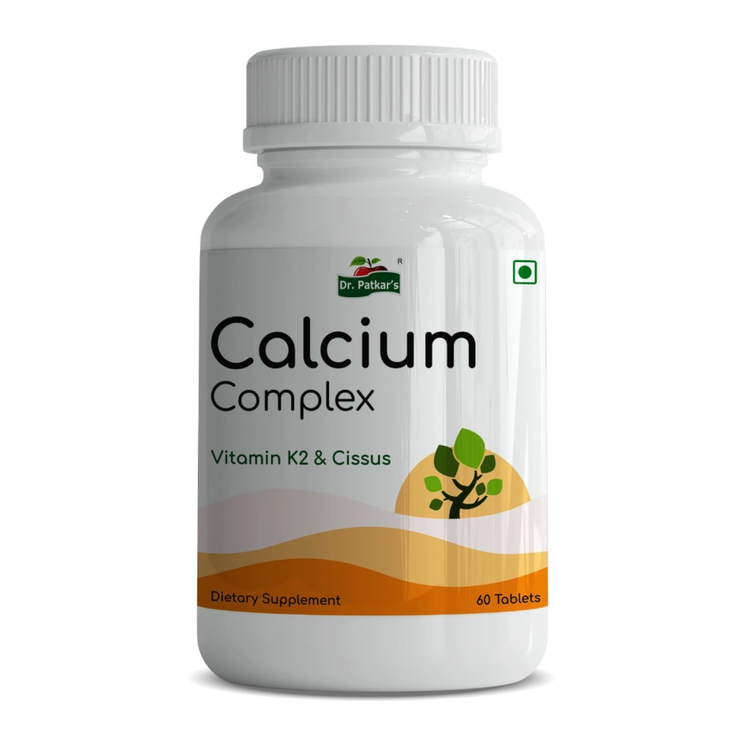 Dr. Patkar's Calcium Complex modicare with Vitamin K2 and Cissus | Supports Joint Health | Builds Stronger Bones & Teeths | Recover Fractures | 60 veg Tablets