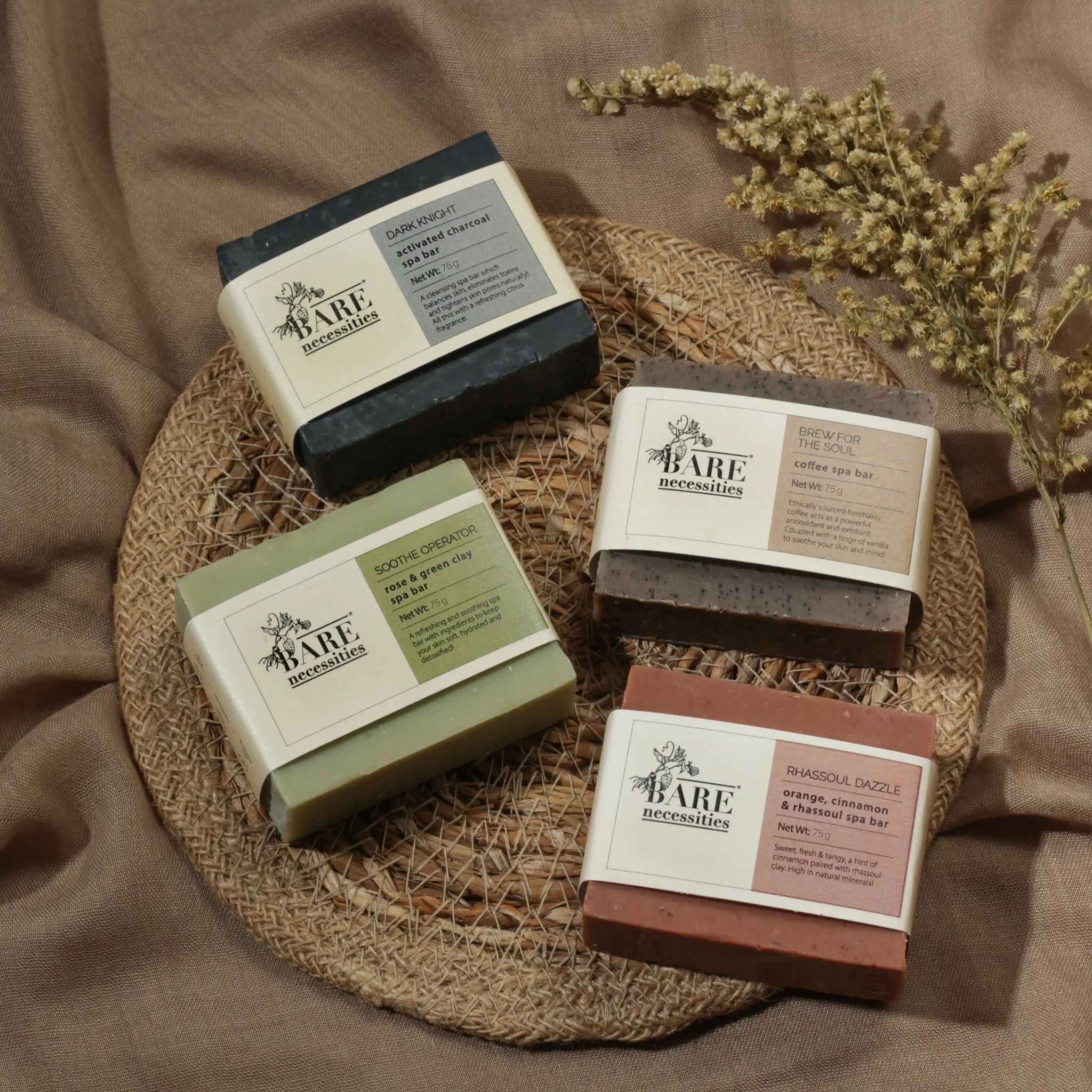 Bare Necessities Handmade Cold Processed Soaps Pack of 4