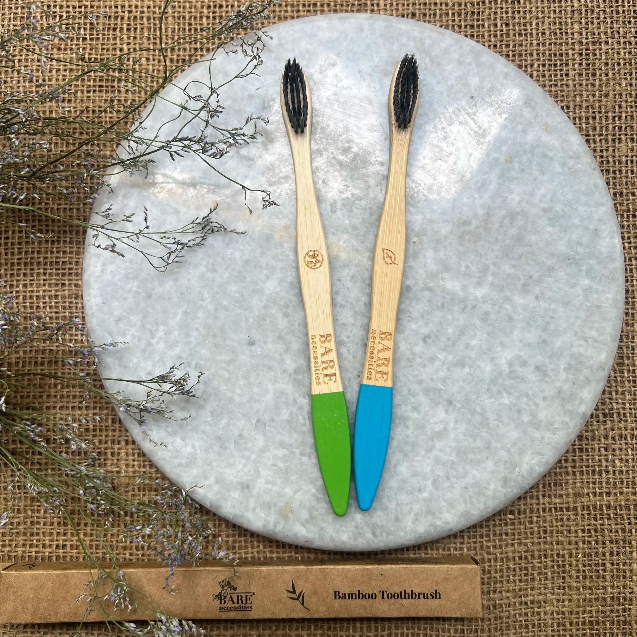 Bare Necessities Compostable Bamboo Tooth Brush (Set of 2 Colours)