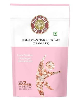 Organic nation Himalayan Pink Salt Non Iodized for weight loss & Healthy Cooking, Natural Substitute of White Salt