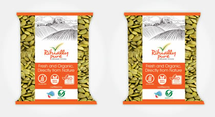 Ritually Pure 100% Organic | Pumpkin Seeds | 500 Gm Each | Pack of 2 | 1 Kg Pack