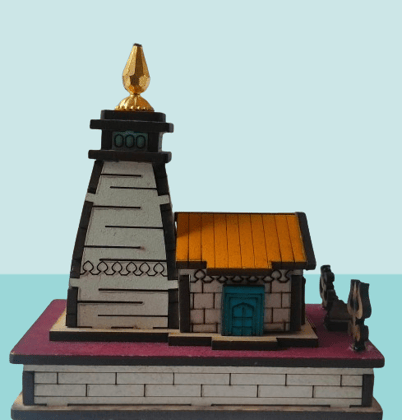 Kedarnath Temple Miniature 8 cm