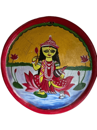 handwork Painting for Home/Wall Decor Goddess LAKSHMI