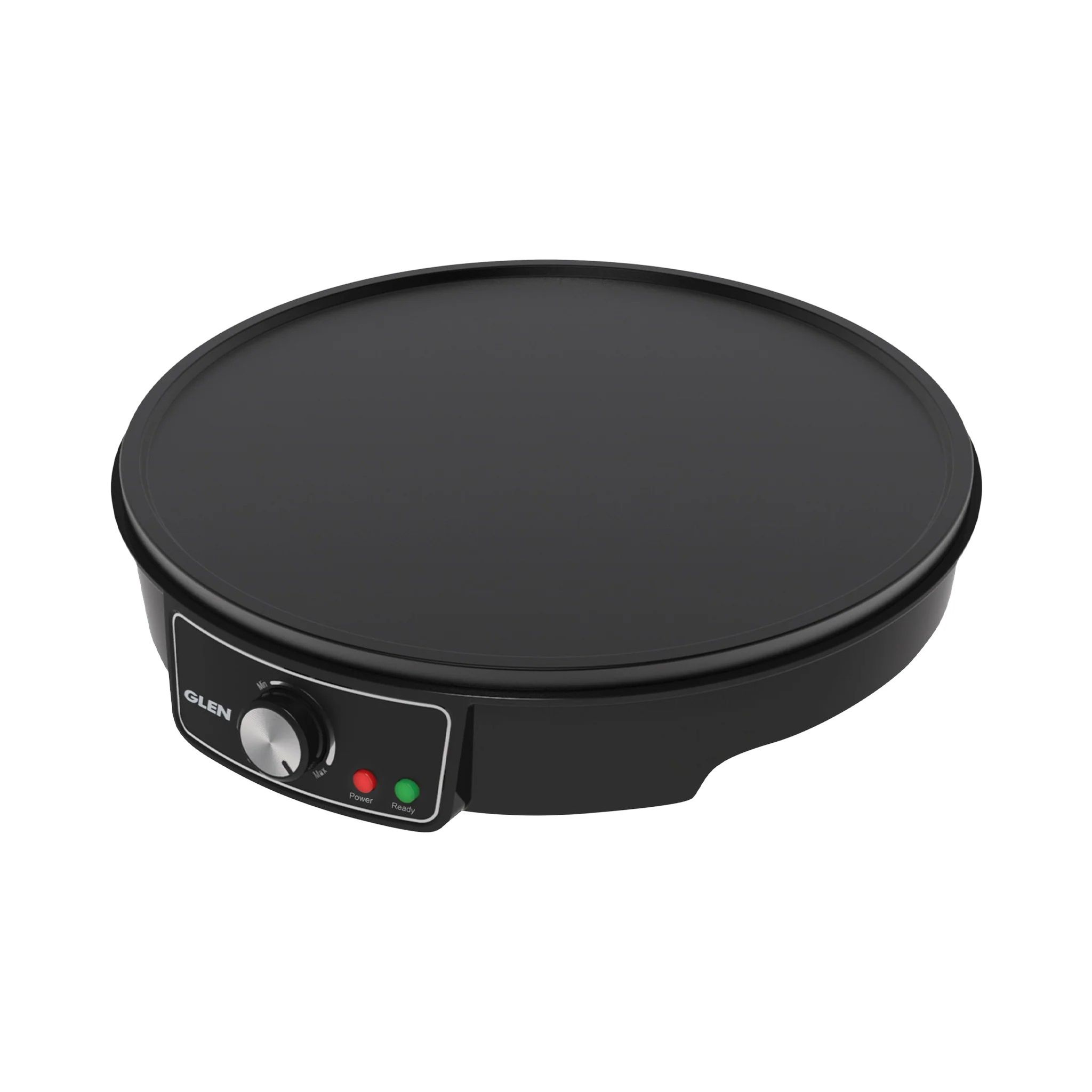 Glen Electric Dosa Maker makes Crepe, Chilla 30CM Non-Stick Cooking Plate, Temperature Control - Black (SA3038)