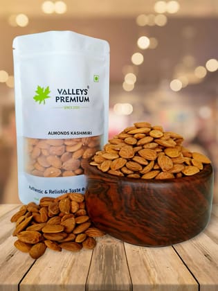 Valleys Premium Kashmiri Almond Kernels Oily and Sweet (Badam Giri) Almonds 400 Grams